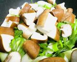 白ネギと椎茸の赤味噌炒め作り方6写真