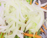 白菜の軸と野菜のシャキシャキソース炒め作り方5写真