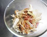 【レンジで!】きのこの和風パスタ作り方3写真