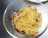 【レンジで!】きのこの和風パスタ作り方4写真