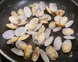 フライパンで！あさりベーコンのチーズ焼き作り方1写真