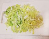 白菜とちくわの梅肉和え作り方1写真