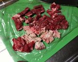 牛肉で【クジラ立田揚げケチャップ】もどき作り方2写真