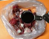 牛肉で【クジラ立田揚げケチャップ】もどき作り方3写真