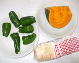 南瓜ピーマンのマヨネーズ炒め♪簡単薬膳作り方1写真