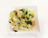 白菜とちくわの梅肉和え作り方5写真