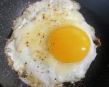 目玉焼き　チーズ×ほりにしアレンジ作り方3写真