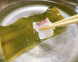 刺身用・皮付き鯛のしゃぶしゃぶ作り方8写真