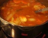 スープ風＊トマトカレー鍋作り方5写真