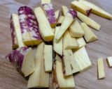 秋だからサツマイモとキノコのスパゲッティ作り方3写真