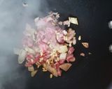 みつ葉、松の実、新生姜の薬膳15穀米炒飯作り方2写真
