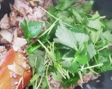 みつ葉、松の実、新生姜の薬膳15穀米炒飯作り方4写真