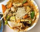 レンジもやし入きな粉オイポン酢味甘酢酢豚作り方17写真