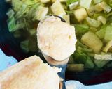 鶏団子のお味噌汁作り方3写真