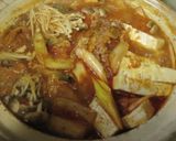 肉豆腐風のキムチチゲ　締めは雑炊で作り方11写真