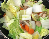 鶏肉と白菜・根菜の柚子胡椒の煮物作り方6写真
