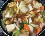 鶏肉と白菜・根菜の柚子胡椒の煮物作り方7写真