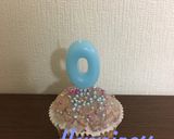 マフィンでBirthday cake作り方6写真
