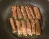 甘辛大葉だれで♪根菜の牛肉巻き作り方5写真
