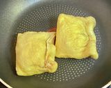チーズのきんちゃく焼き・梅肉プラス作り方5写真