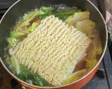 野菜たっぷり・サッポロ一番塩ラーメン作り方5写真