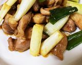 鶏肉とネギのカレー粉炒め作り方7写真