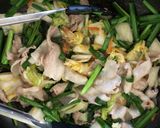 簡単♪白菜漬けと豚肉炒め/豚キムチ風作り方4写真