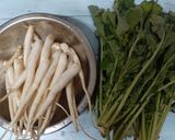 間引き大根キンピラと混ぜ御飯作り方1写真