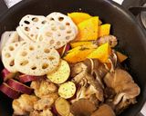 鶏肉と季節の野菜のオリーブオイル蒸し作り方7写真
