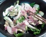 なすと白ネギと豚バラ肉のカレー味噌ソテー作り方3写真