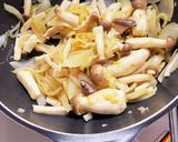 玉ねぎきのこ炒めチーズカレー風味作り方4写真