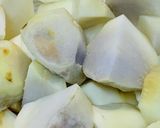 レンジで簡単！鰹節と柚子胡椒で里芋の旨煮作り方1写真