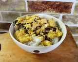 【ランチに】塩昆布玉子丼作り方3写真
