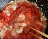 エビとツナとトマトのクリーム風パスタ作り方2写真