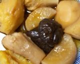 ３大芋の、茶色いおかず、干し椎茸が親分で作り方6写真