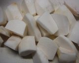 里芋の胡麻味噌煮作り方1写真