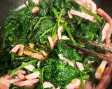 7分でほうれん草とベーコン醤油作り方2写真
