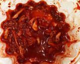 鶏手羽中のゴマ照り焼き（キムチ）作り方2写真