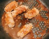 えのきの豚肉巻き、赤味噌ソース作り方5写真