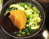 我が家の定番♡小松菜卵のお味噌汁作り方4写真