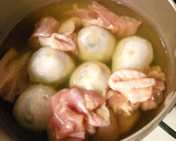 鶏と里芋の柚子こしょう煮　白味噌仕立て作り方3写真