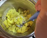 余ったキーマカレー活用→薩摩芋コロッケ作り方4写真