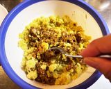 余ったキーマカレー活用→薩摩芋コロッケ作り方5写真