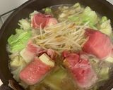 豚巻き豆腐と、キャベツもやしの味噌煮作り方2写真