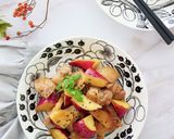 しょうゆバターさつまいもチキン作り方1写真
