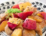 しょうゆバターさつまいもチキン作り方4写真