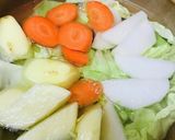 プチッと鍋●キャベツの鶏野菜鍋作り方1写真