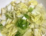白菜の*塩水漬け*炒め作り方4写真