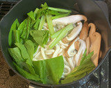 小松菜と椎茸のあんかけ卵とじうどん作り方3写真