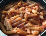 すき焼き鍋で☆トマトソースパスタ作り方6写真